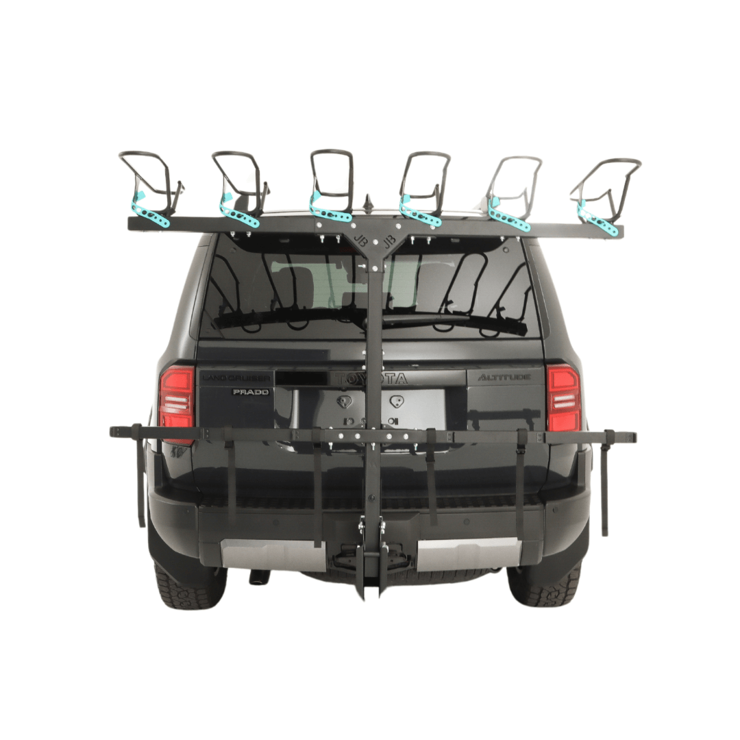 6 Bike Rack Black